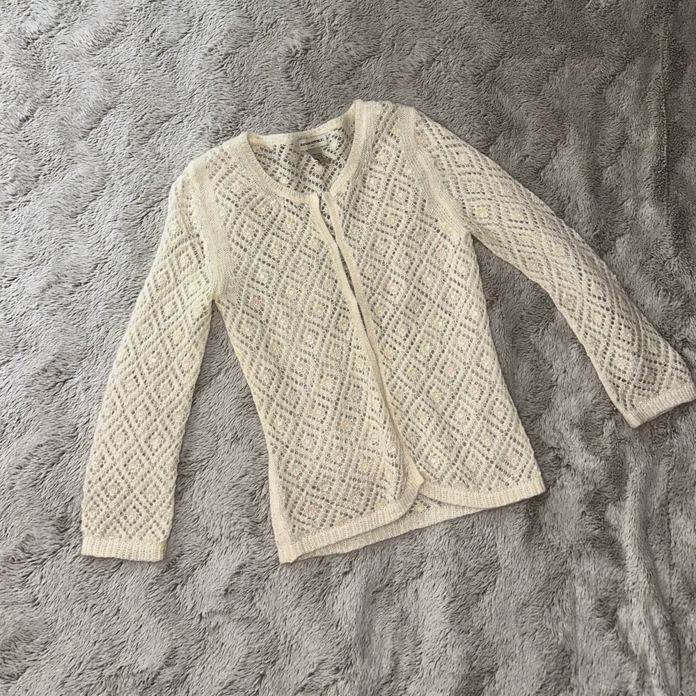 Banana Republic Eyelet Sequin Sweater